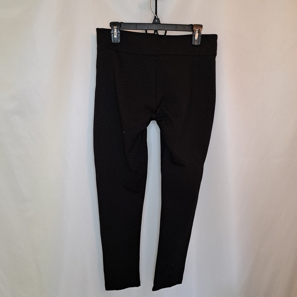 Emilio Pepe Black Geometric  Ankle-Length Women's Pants Size Medium - Picture 2 of 5